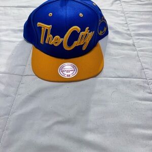 Mitchell & Ness Blue and Yellow Cap